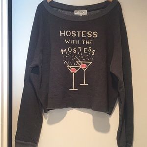 Wildfoz cropped sweatshirt, size large